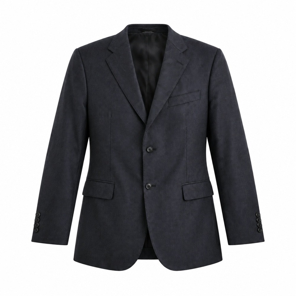 Armani Exchange Mens Two Button Blazer Sport Coat Blue/Black A|X Lining 42R